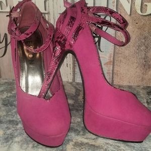 PINK strap heels